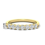 Load image into Gallery viewer, 0.75-ct.-round-7-diamond-wedding-ring-band-in-yellow-gold-FD8008B7-0.75CT-NL-YG-HW

