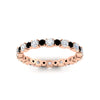 Load image into Gallery viewer, 0.85 Carat Alternating Size Round Diamond Eternity Ring