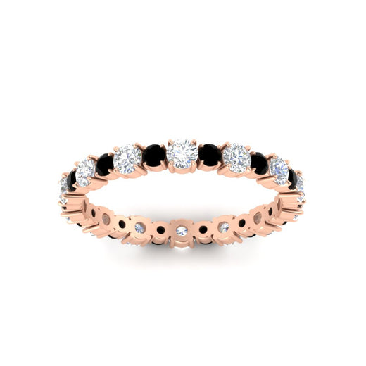 0.85 Carat Alternating Size Round Diamond Eternity Ring