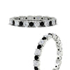 Load image into Gallery viewer, 0.85 Carat Alternating Size Round Diamond Eternity Ring
