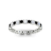 Load image into Gallery viewer, 0.85 Carat Alternating Size Round Diamond Eternity Ring