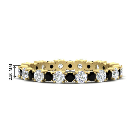 0.85 Carat Alternating Size Round Diamond Eternity Ring
