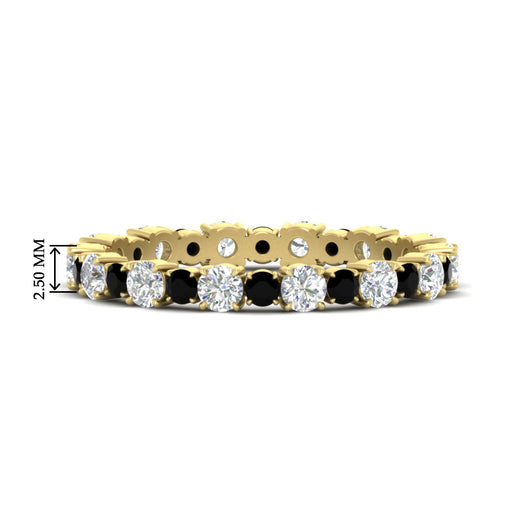 0.85 Carat Alternating Size Round Diamond Eternity Ring