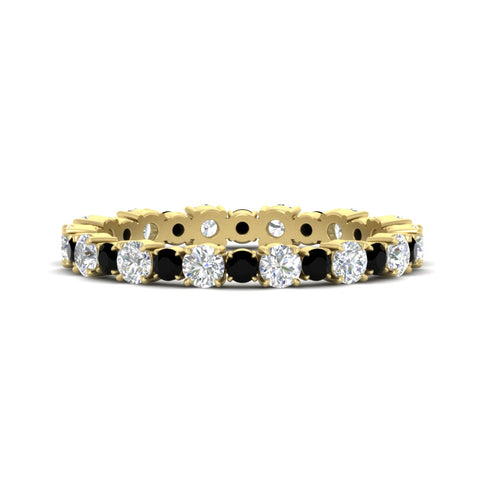 0.85 Carat Alternating Size Round Diamond Eternity Ring