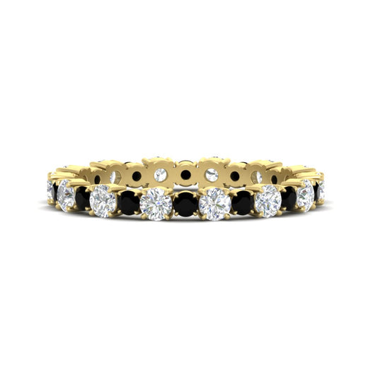 0.85 Carat Alternating Size Round Diamond Eternity Ring