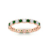 Load image into Gallery viewer, 0.85 Carat Alternating Size Round Diamond Eternity Ring