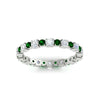 Load image into Gallery viewer, 0.85 Carat Alternating Size Round Diamond Eternity Ring