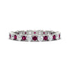 Load image into Gallery viewer, 0.85 Carat Alternating Size Round Diamond Eternity Ring