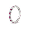 Load image into Gallery viewer, 0.85 Carat Alternating Size Round Diamond Eternity Ring