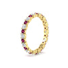 Load image into Gallery viewer, 0.85 Carat Alternating Size Round Diamond Eternity Ring