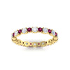 Load image into Gallery viewer, 0.85 Carat Alternating Size Round Diamond Eternity Ring