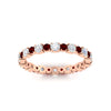 Load image into Gallery viewer, 0.85 Carat Alternating Size Round Diamond Eternity Ring