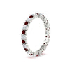 Load image into Gallery viewer, 0.85 Carat Alternating Size Round Diamond Eternity Ring