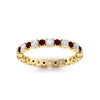 Load image into Gallery viewer, 0.85 Carat Alternating Size Round Diamond Eternity Ring