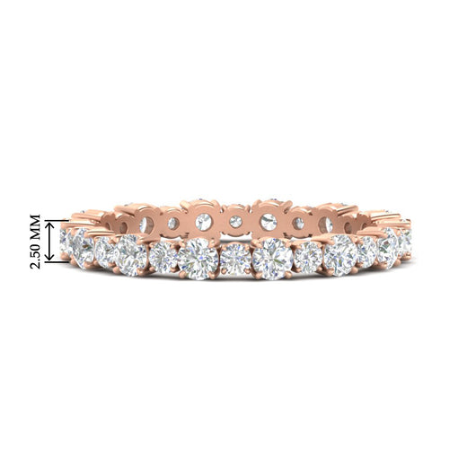 0.85 Carat Alternating Size Round Diamond Eternity Ring