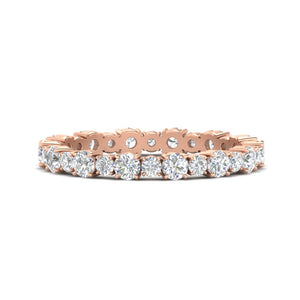 0.85 Carat Alternating Size Round Diamond Eternity Ring