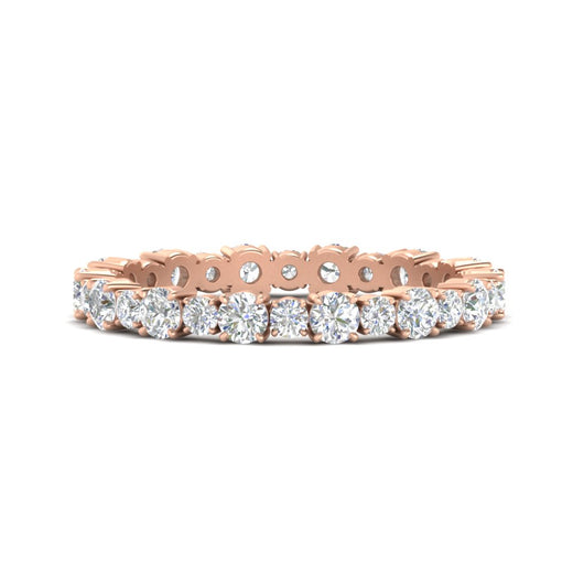 0.85 Carat Alternating Size Round Diamond Eternity Ring
