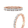 Load image into Gallery viewer, 0.85 Carat Alternating Size Round Diamond Eternity Ring