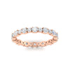 Load image into Gallery viewer, 0.85 Carat Alternating Size Round Diamond Eternity Ring