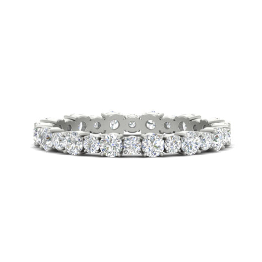0.85 Carat Alternating Size Round Diamond Eternity Ring