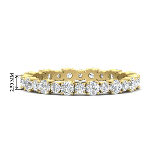 0.85 Carat Alternating Size Round Diamond Eternity Ring