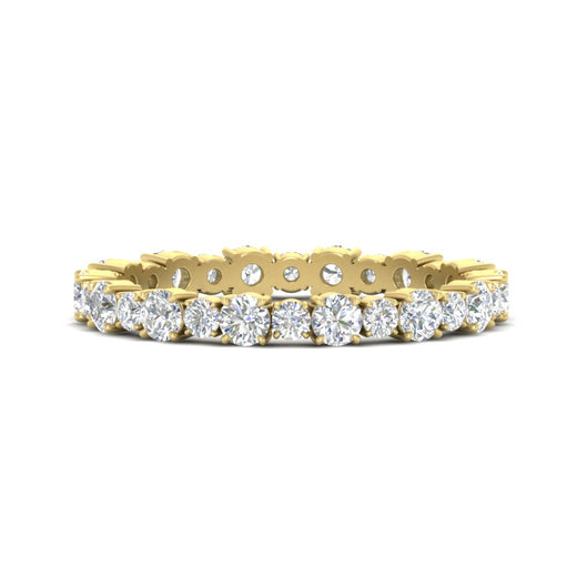 0.85 Carat Alternating Size Round Diamond Eternity Ring