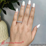 Load image into Gallery viewer, 1-50-carat-radiant-cut-7-stone-lab-diamond-wedding-band-in-14k-white-gold-fdwb8008-ra-1-50-ct-11
