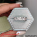 Load image into Gallery viewer, 1-50-carat-radiant-cut-7-stone-lab-diamond-wedding-band-in-14k-white-gold-fdwb8008-ra-1-50-ct-4
