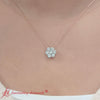 Load image into Gallery viewer, 1-Carat-7-Stone-Flower-Diamond-2-Tone-Pendant-In-FDPD10840-1.0CT