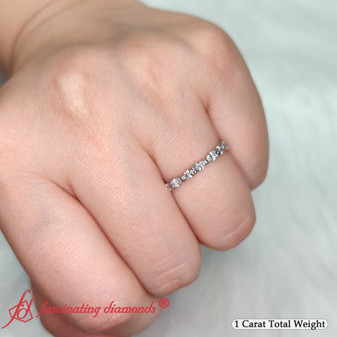 East West Pear Eternity Band