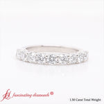 Load image into Gallery viewer, Round Cut 9 Stone Wedding Band
