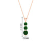 Load image into Gallery viewer, 1-carat-3-stone-emerald-necklace-pendant-in-rose-gold-FDPD11293GEMGRANGLE1-1.00CT-NL-RG-HW_e465bcc7-4270-4703-b7a7-80895a074d2d.jpg?v=1752569873