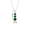 Load image into Gallery viewer, 1-carat-3-stone-emerald-necklace-pendant-in-white-gold-FDPD11293GEMGRANGLE1-1.00CT-NL-WG-HW.jpg?v=1752569872