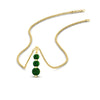Load image into Gallery viewer, 1-carat-3-stone-emerald-necklace-pendant-in-yellow-gold-FDPD11293GEMGR-1.00CT-NL-YG.jpg?v=1752569873