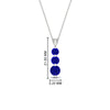 Load image into Gallery viewer, 1-carat-3-stone-sapphire-necklace-pendant-in-white-gold-FDPD11293GSABLANGLE1-1.00CT-NL-WG-HW.jpg?v=1752569873