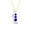 Load image into Gallery viewer, 1-carat-3-stone-sapphire-necklace-pendant-in-yellow-gold-FDPD11293GSABLANGLE1-1.00CT-NL-YG-hw.jpg?v=1752569873