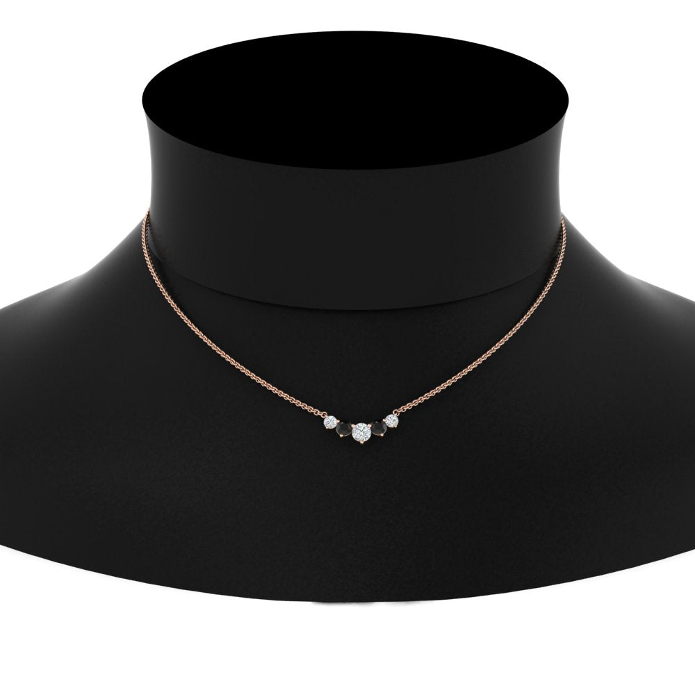 1-carat-5-diamond-anniversary-gift-necklace-with-black-diamond-in-FD-PD11130ROGBLACK-1.00CT-NL-RG