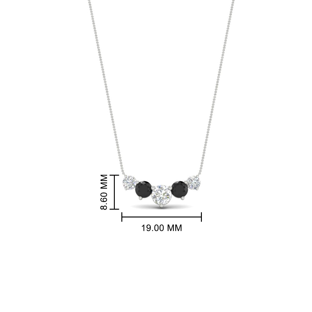 1-carat-5-diamond-anniversary-gift-necklace-with-black-diamond-in-FD-PD11130ROGBLACK-1.00CT-NL-WG