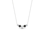Load image into Gallery viewer, 1-carat-5-diamond-anniversary-gift-necklace-with-black-diamond-in-FD-PD11130ROGBLACK-1.00CT-NL-WG
