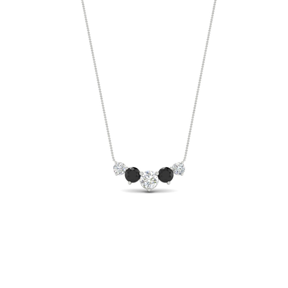 1-carat-5-diamond-anniversary-gift-necklace-with-black-diamond-in-FD-PD11130ROGBLACK-1.00CT-NL-WG