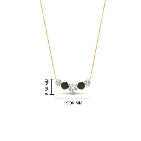 1-carat-5-diamond-anniversary-gift-necklace-with-black-diamond-in-FD-PD11130ROGBLACK-1.00CT-NL-YG