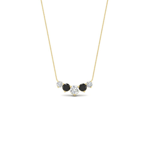 1-carat-5-diamond-anniversary-gift-necklace-with-black-diamond-in-FD-PD11130ROGBLACK-1.00CT-NL-YG