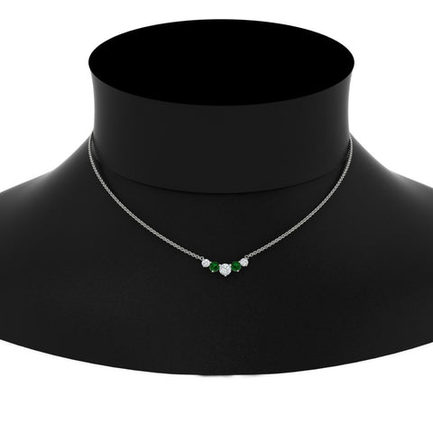 1-carat-5-diamond-anniversary-gift-necklace-with-emerald-in-FD-PD11130ROGEMGR-1.00CT-NL-WG