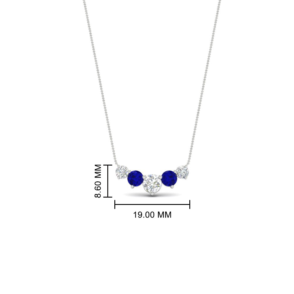1-carat-5-diamond-anniversary-gift-necklace-with-sapphire-in-FD-PD11130ROGSABL-1.00CT-NL-WG