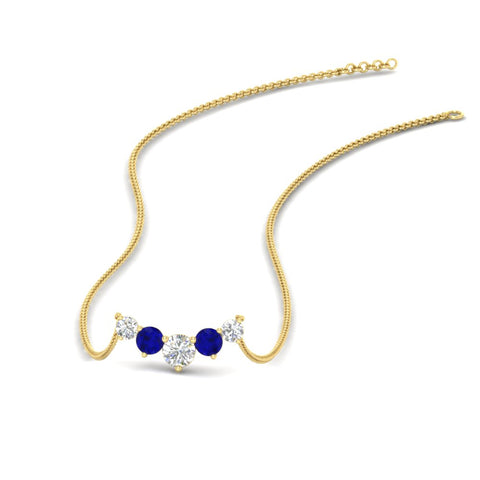 1-carat-5-diamond-anniversary-gift-necklace-with-sapphire-in-FD-PD11130ROGSABL-1.00CT-NL-YG