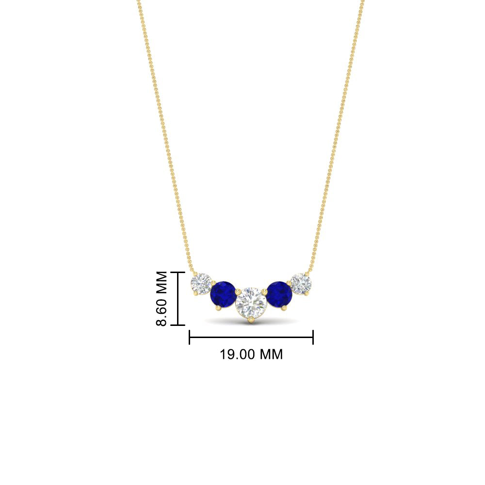 1-carat-5-diamond-anniversary-gift-necklace-with-sapphire-in-FD-PD11130ROGSABL-1.00CT-NL-YG
