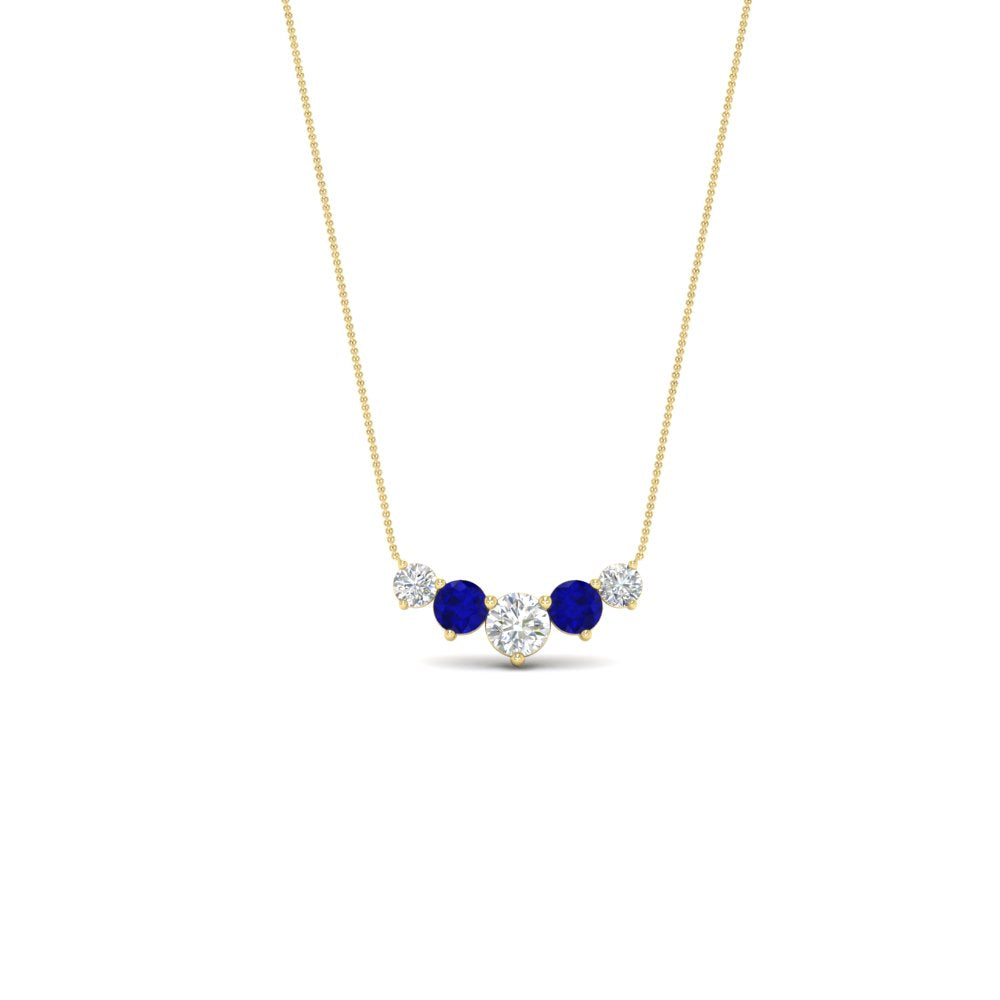 1-carat-5-diamond-anniversary-gift-necklace-with-sapphire-in-FD-PD11130ROGSABL-1.00CT-NL-YG