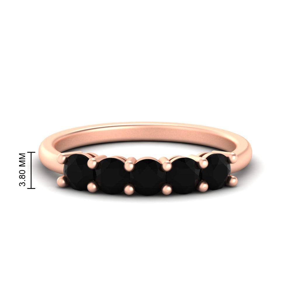 1-carat-5-stone-anniversary-black-diamond-wedding-ring-band-in-rose-gold-FDENS141ROBGBLACK-1.00CT-NL-RG-HW