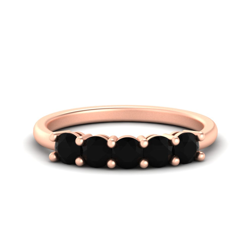 1-carat-5-stone-anniversary-black-diamond-wedding-ring-band-in-rose-gold-FDENS141ROBGBLACK-1.00CT-NL-RG