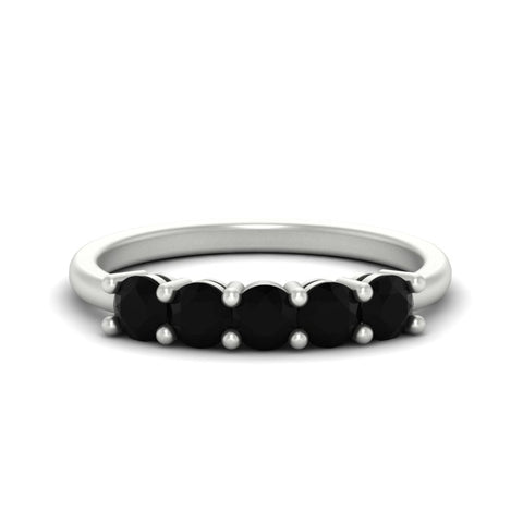 1-carat-5-stone-anniversary-black-diamond-wedding-ring-band-in-white-gold-FDENS141ROBGBLACK-1.00CT-NL-WG